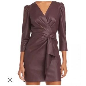 Rebecca Taylor Faux Leather Dress
